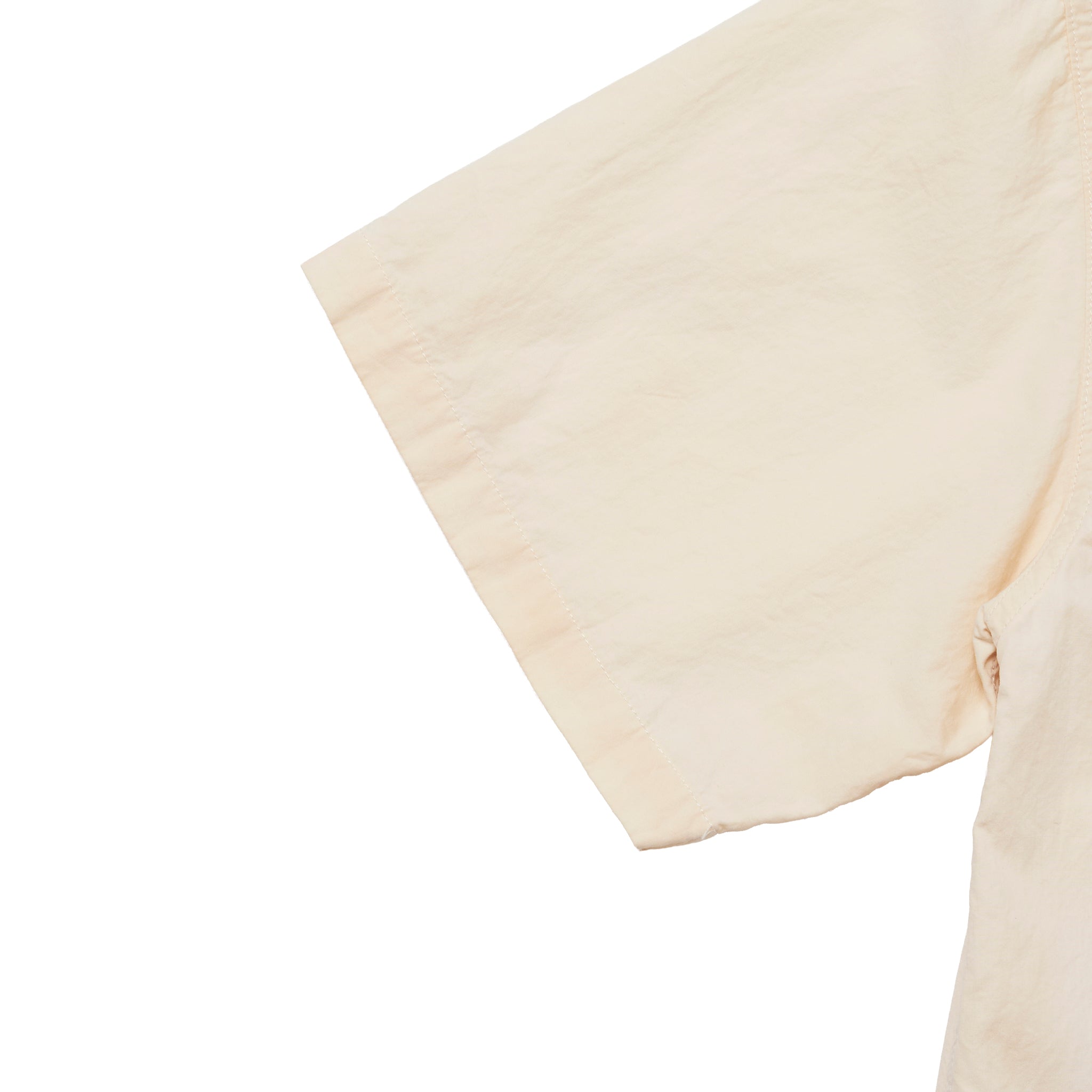 Open Collar Short Sleeve Shirt "Green Tea Dye"