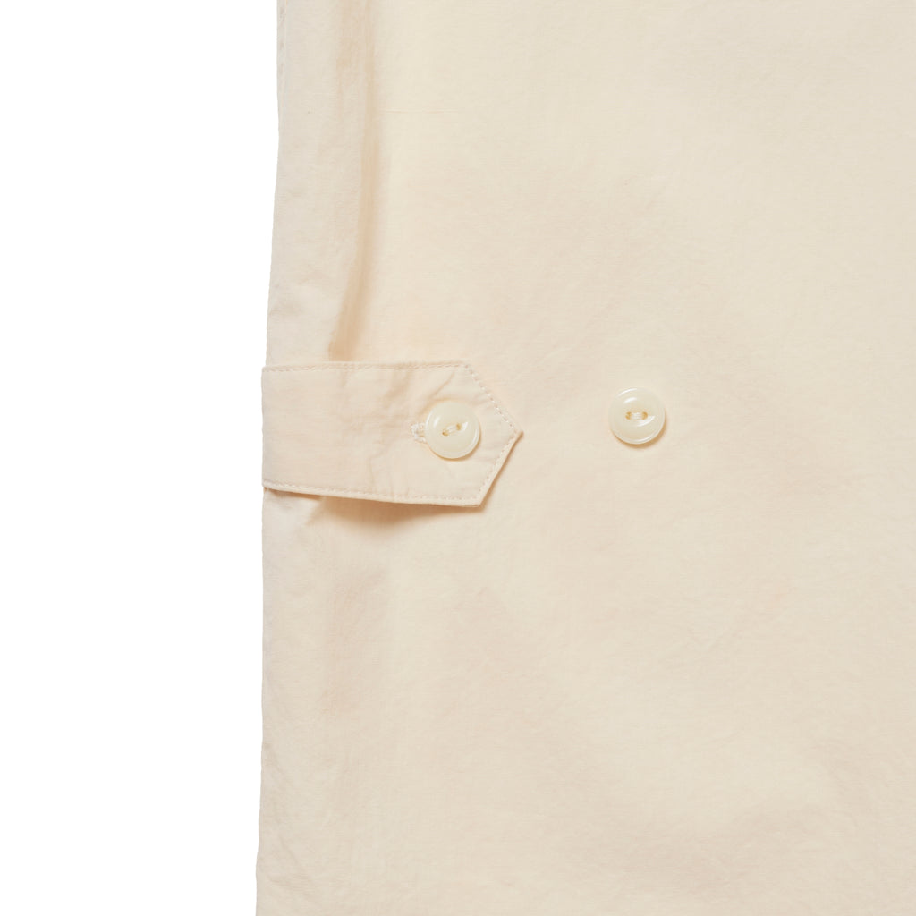 Open Collar Short Sleeve Shirt "Green Tea Dye"