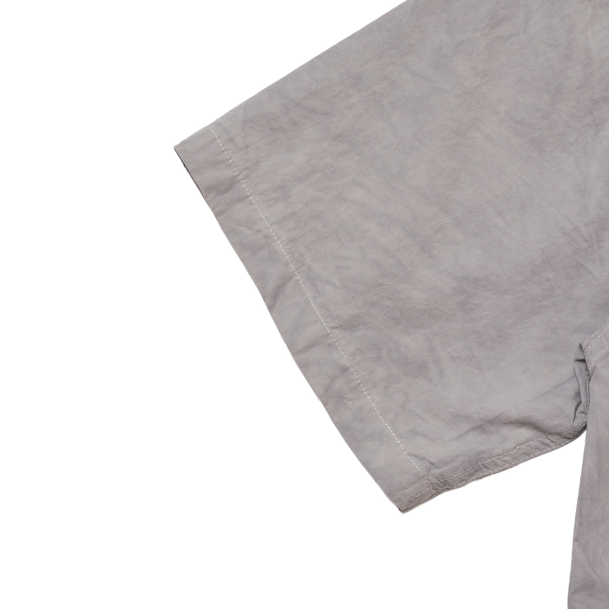 Open Collar Short Sleeve Shirt "Green Tea Dye"