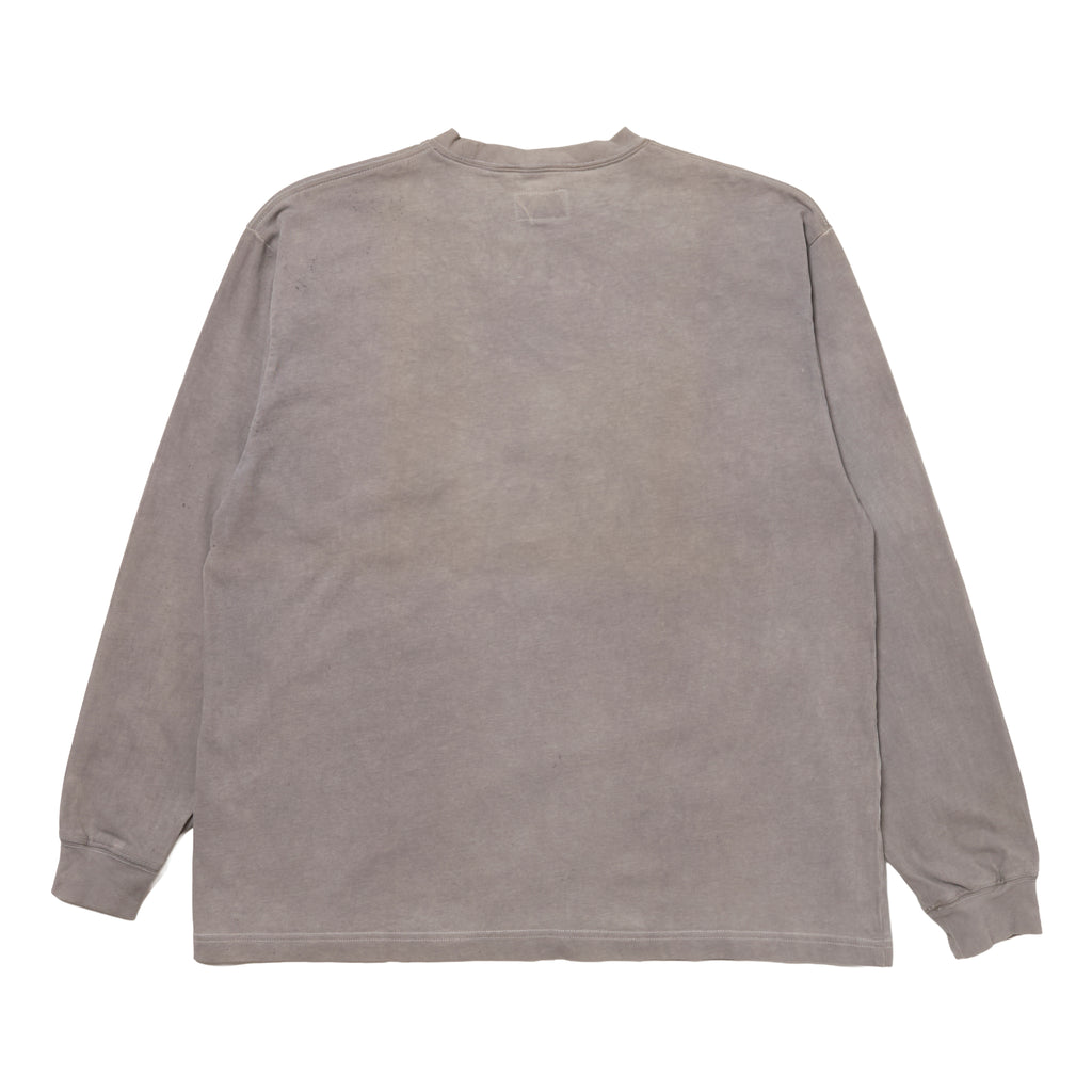 Natural Dyeing Long Sleeve Tee "Green Tea Dye"