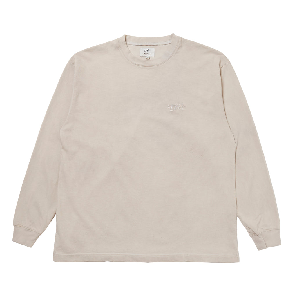 Natural Dyeing Long Sleeve Tee "Green Tea Dye"