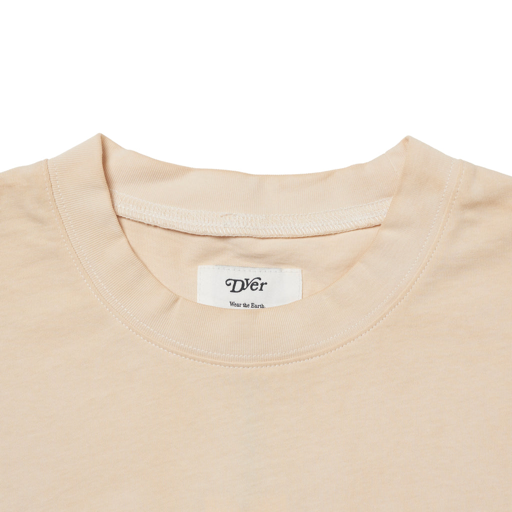 Natural Dyeing Short Sleeve Tee  "Green Tea Dye
