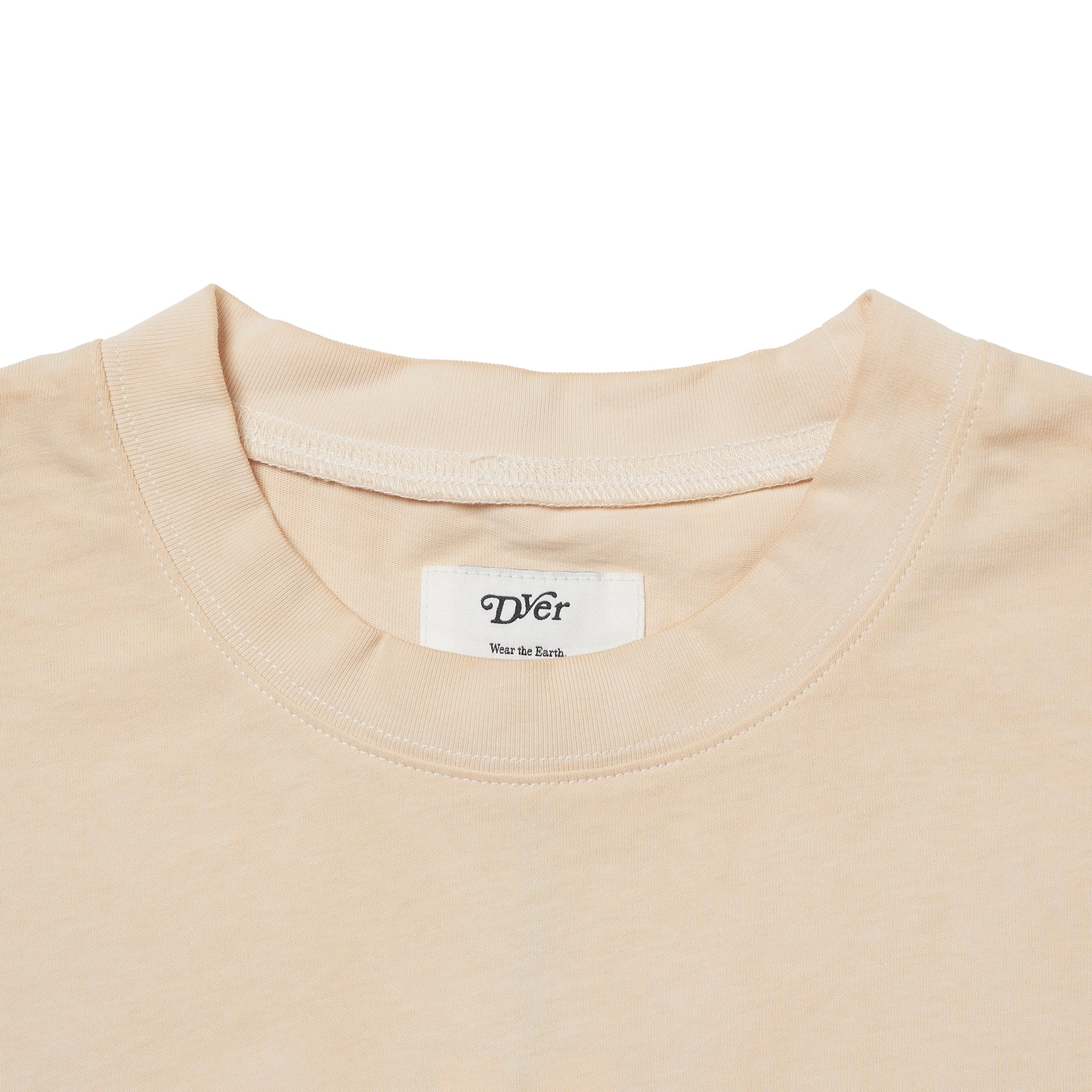 Natural Dyeing Short Sleeve Tee  "Green Tea Dye