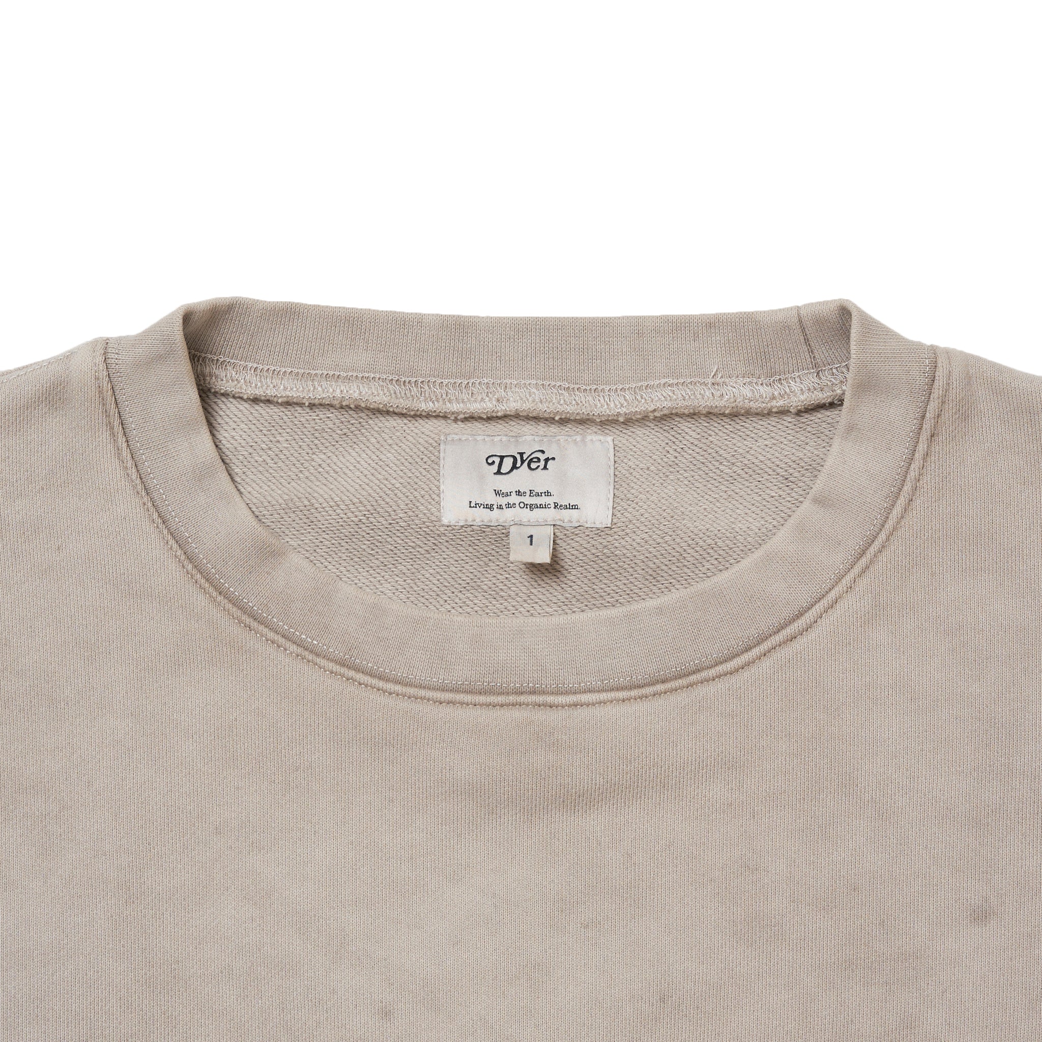 Natural Dyeing Crew Sweat "Doro"