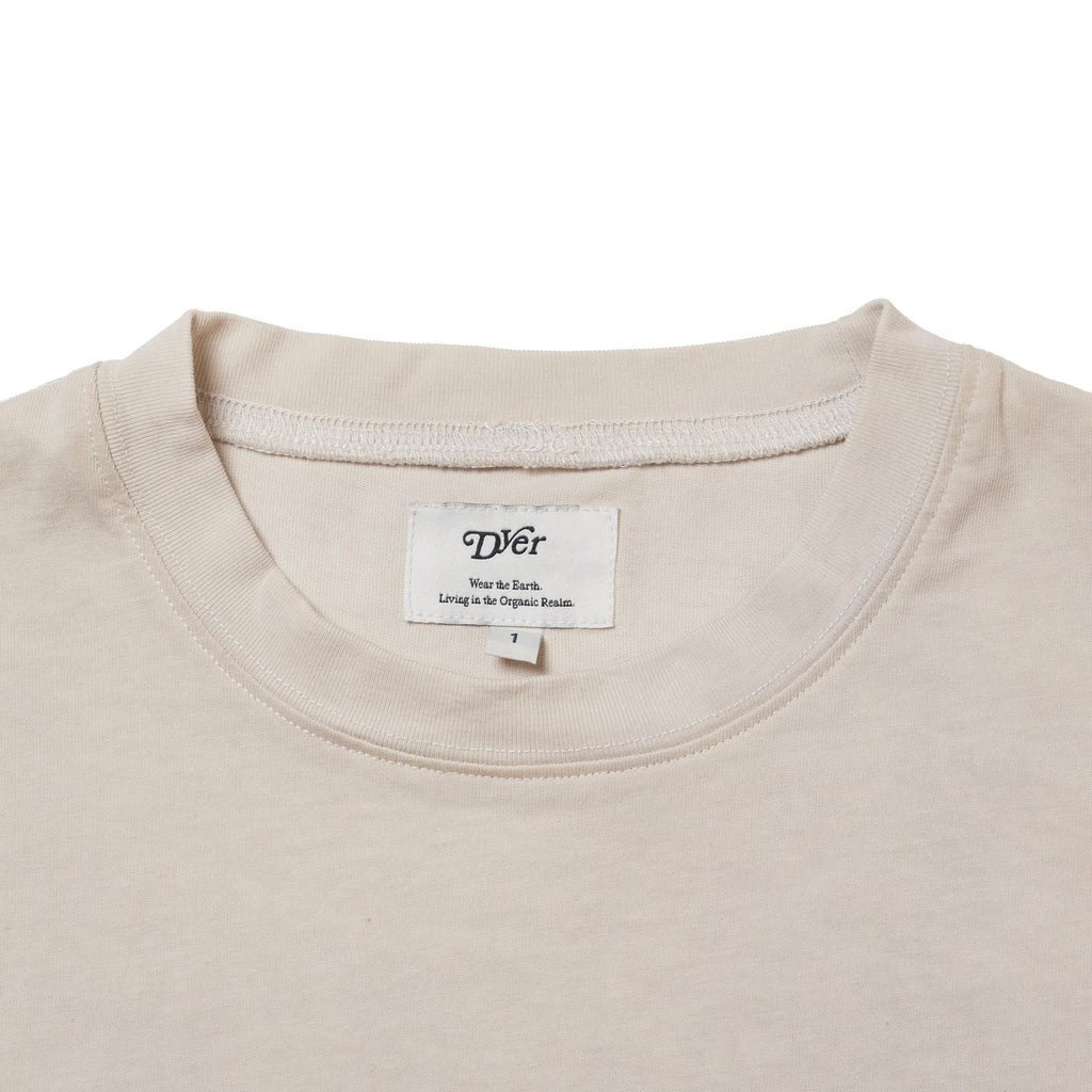 Natural Dyeing Long Sleeve Tee "Green Tea Dye"