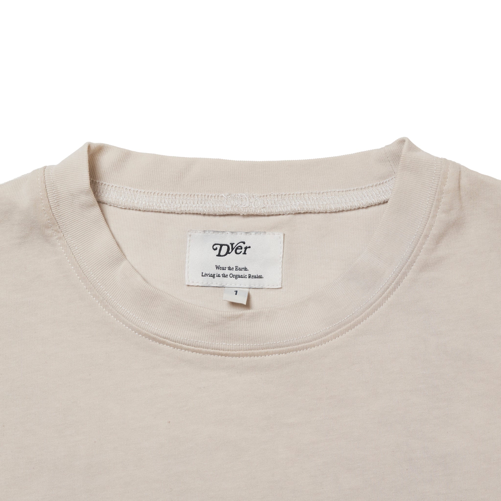 Natural Dyeing Long Sleeve Tee "Green Tea Dye"