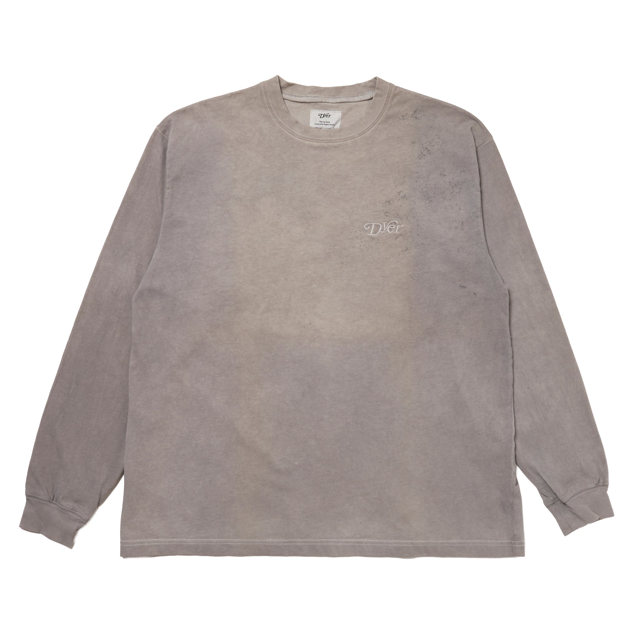 Natural Dyeing Long Sleeve Tee "Green Tea Dye"