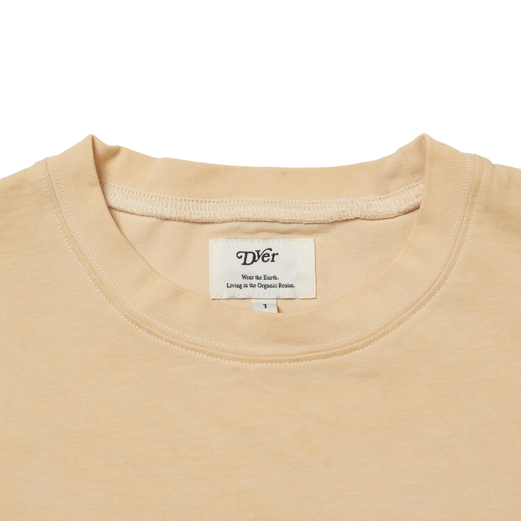 Natural Dyeing Long Sleeve Tee "Green Tea Dye"