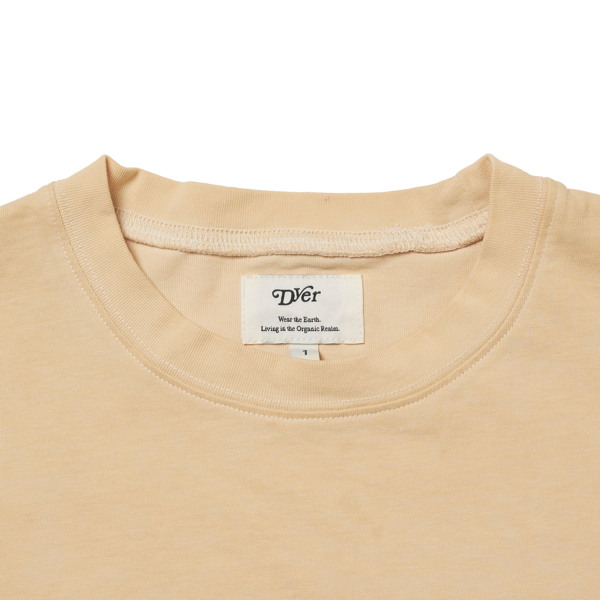 Natural Dyeing Long Sleeve Tee "Green Tea Dye"