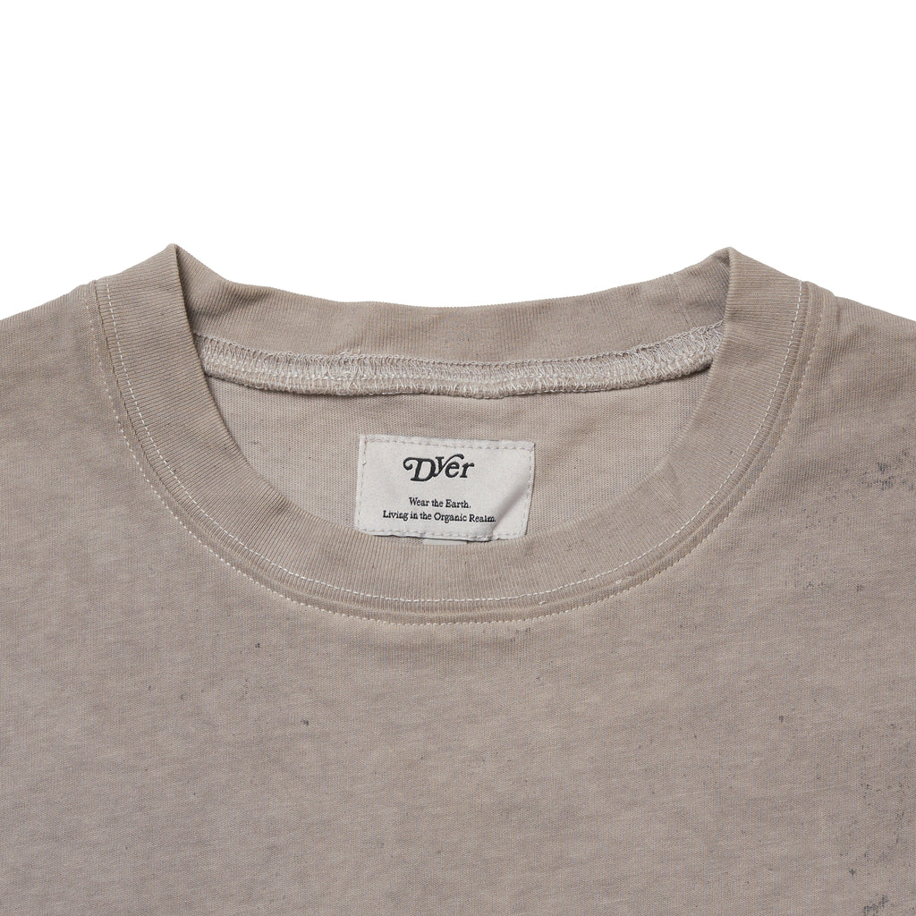 Natural Dyeing Long Sleeve Tee "Green Tea Dye"