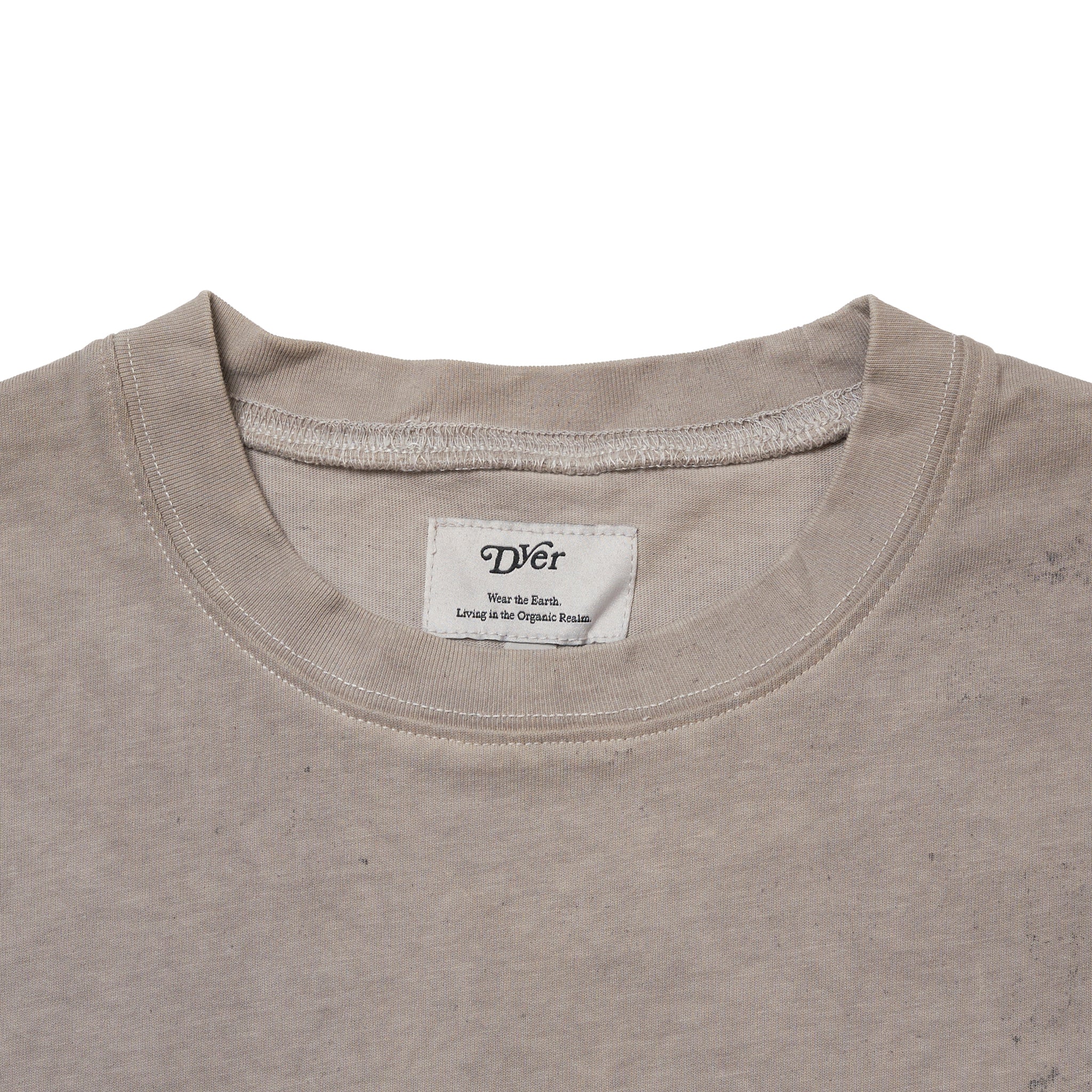 Natural Dyeing Long Sleeve Tee "Green Tea Dye"