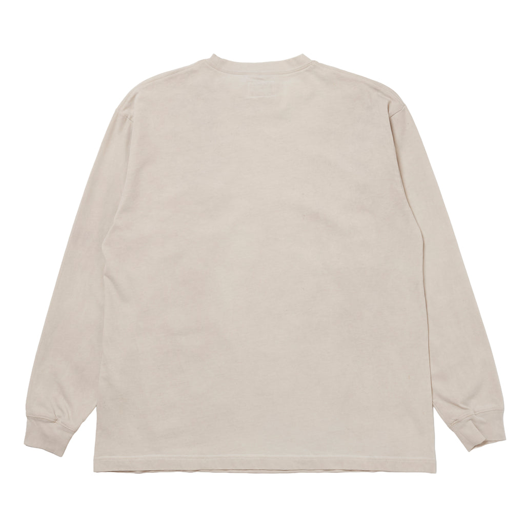 Natural Dyeing Long Sleeve Tee "Green Tea Dye"
