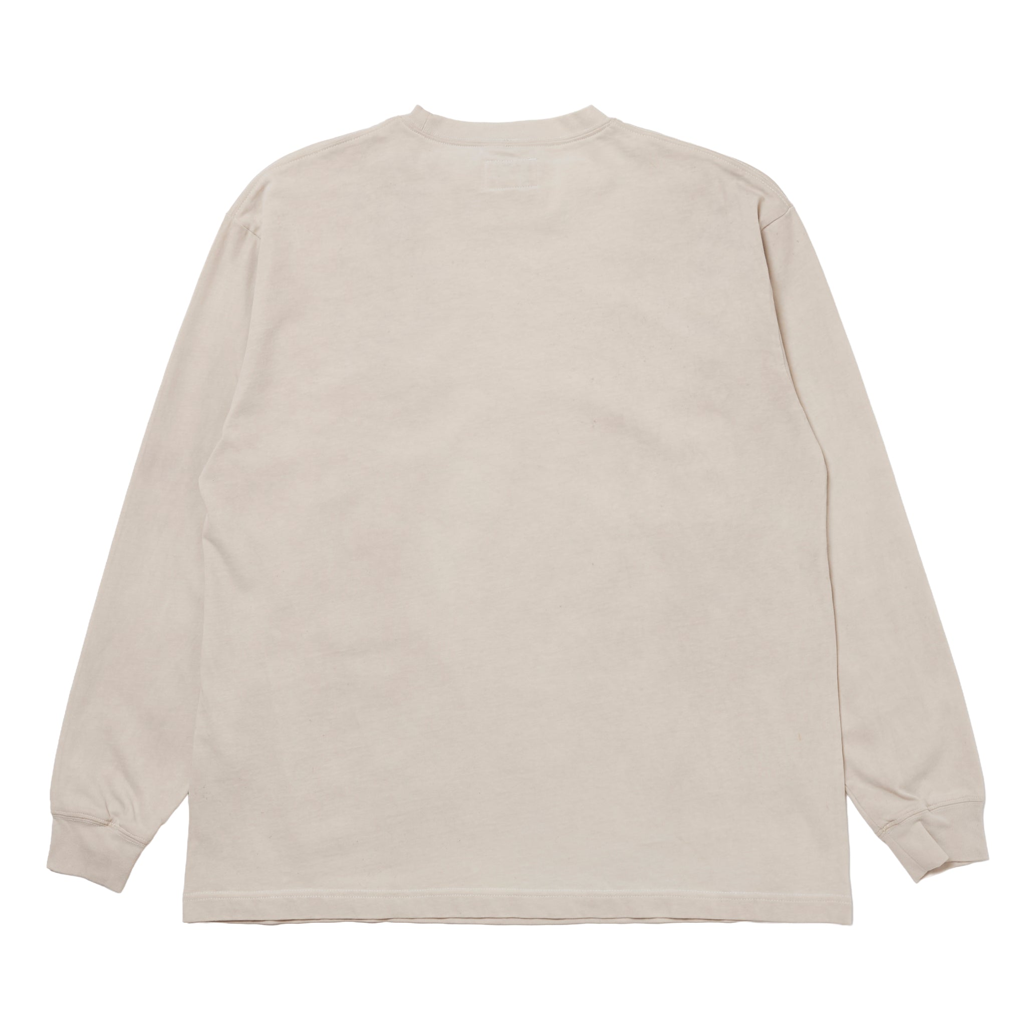 Natural Dyeing Long Sleeve Tee "Green Tea Dye"