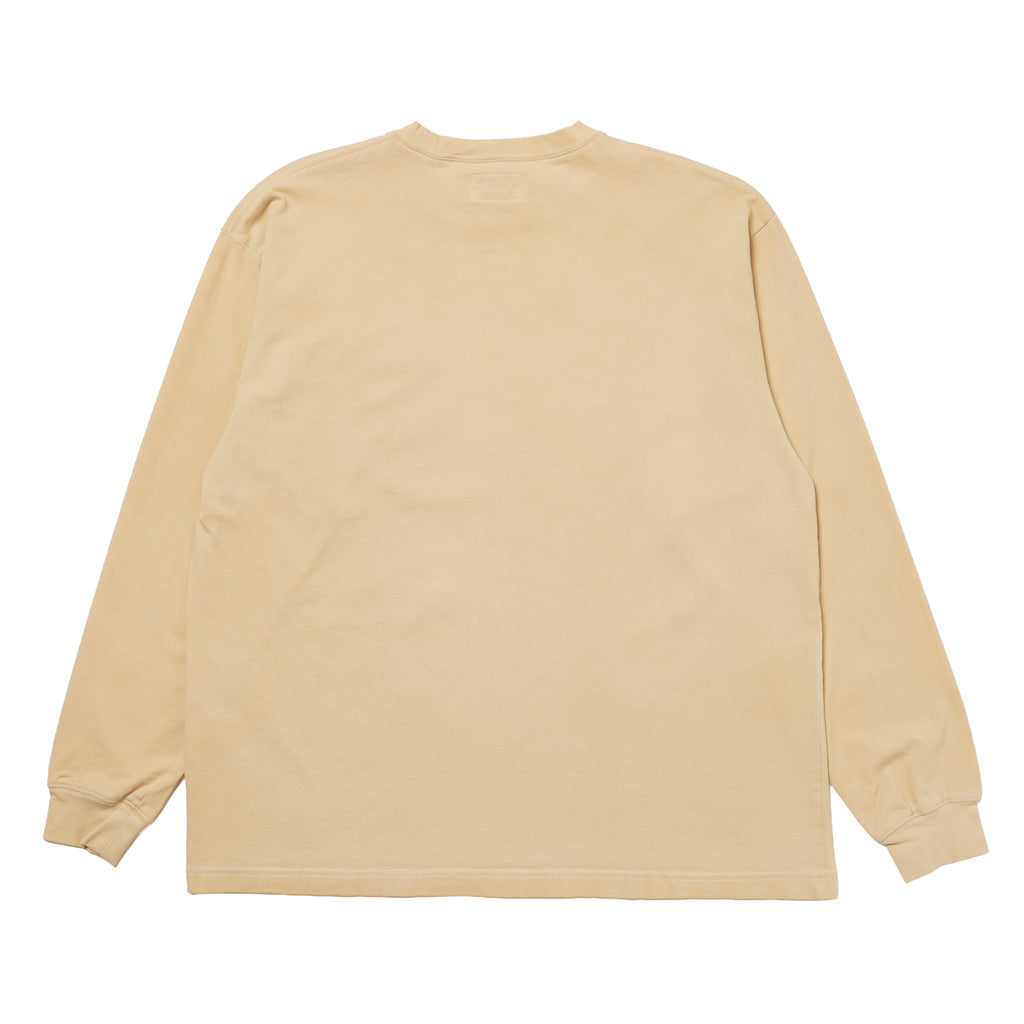 Natural Dyeing Long Sleeve Tee "Green Tea Dye"