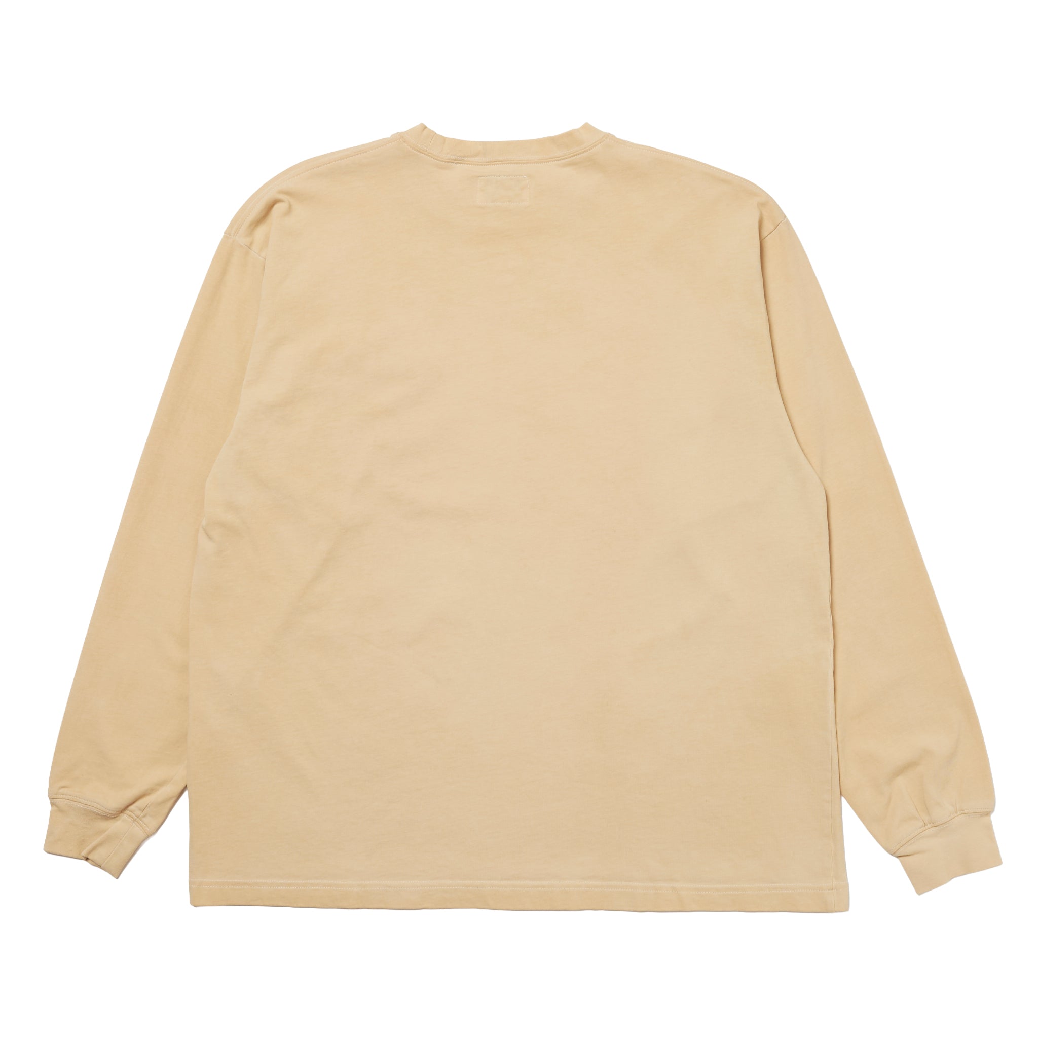 Natural Dyeing Long Sleeve Tee "Green Tea Dye"